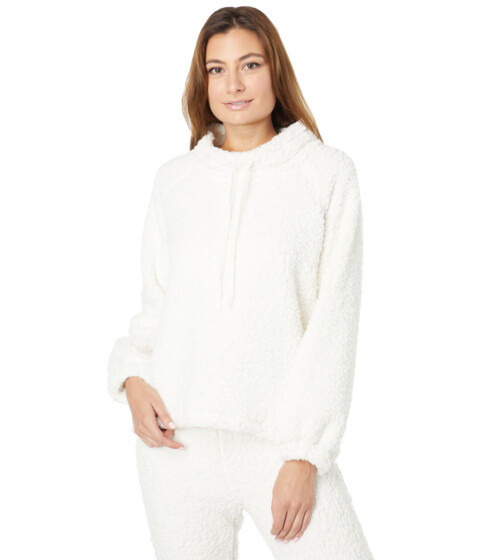Imbracaminte Femei Dylan by True Grit Premium Soft Plush Pile Raglan Pullover Sweatshirt Ivory