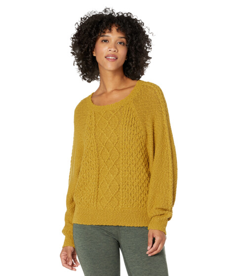 Imbracaminte Femei Lucky Brand Cable Crew Sweater Golden Palm