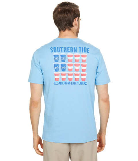 Imbracaminte Barbati Southern Tide All-American Light Lager T-Shirt Ocean Channel
