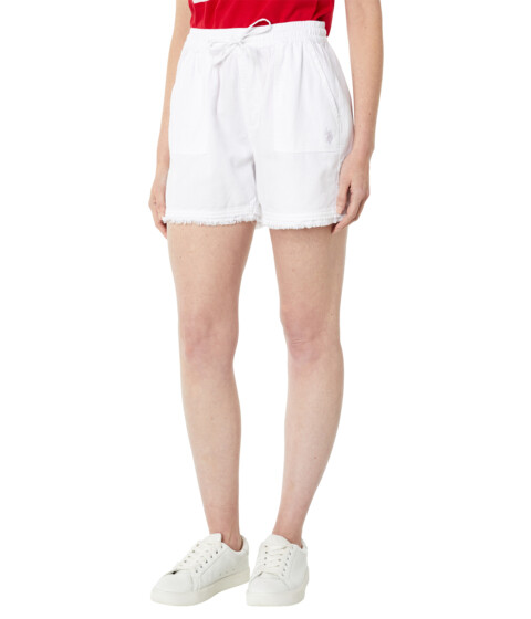 Imbracaminte Femei US Polo Assn Drawstring Soft Shorts White