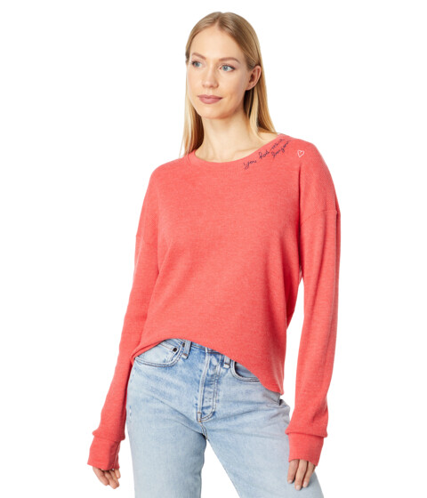Imbracaminte Femei SUNDRY You Had Me At Crew Neck Tee Coral