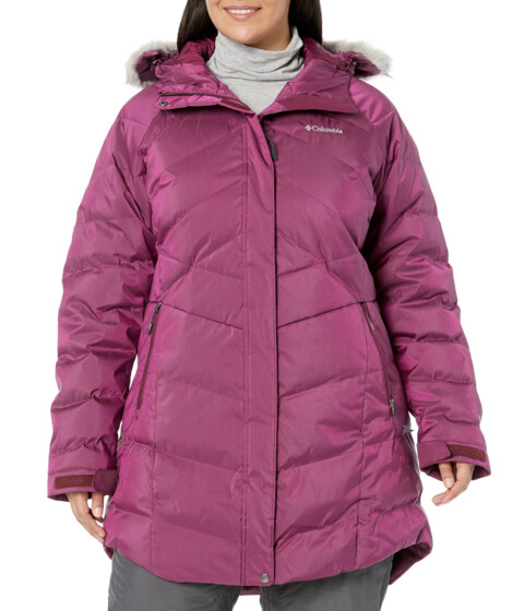 Imbracaminte Femei Columbia Plus Size Lay D Downtrade II Mid Jacket Marionberry Sheen