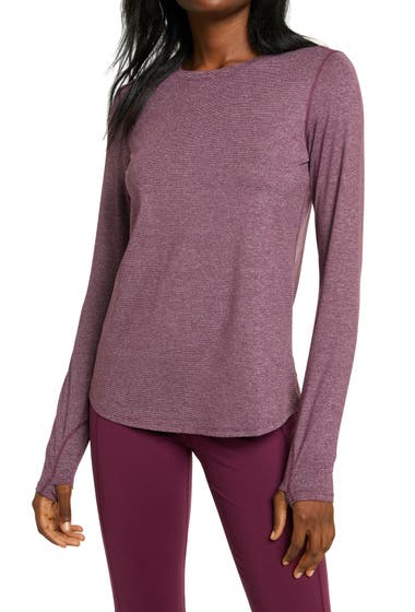 Imbracaminte Femei Zella Gen Long Sleeve Performance T-Shirt Purple Nectar image
