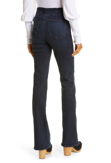 Imbracaminte Femei VERONICA BEARD Beverly Skinny Flare Jeans Dark Ink image1