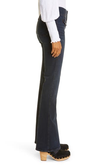 Imbracaminte Femei VERONICA BEARD Beverly Skinny Flare Jeans Dark Ink image2