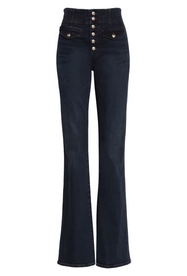 Imbracaminte Femei VERONICA BEARD Beverly Skinny Flare Jeans Dark Ink image4