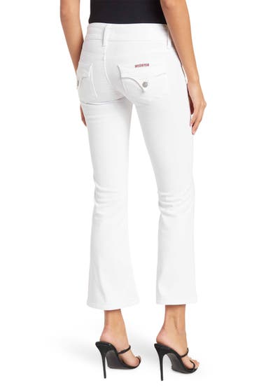Imbracaminte Femei Hudson Jeans Collin Mid Rise Crop Bootcut Jeans White image1