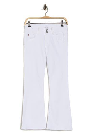Imbracaminte Femei Hudson Jeans Collin Mid Rise Crop Bootcut Jeans White image2