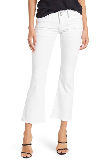 Imbracaminte Femei Hudson Jeans Collin Mid Rise Crop Bootcut Jeans White image0