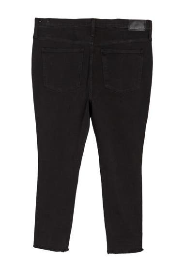 Imbracaminte Femei Madewell Button Fly Skinny Jeans Black Rip image1