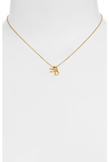 Bijuterii Femei Madewell Tiny Bow Pendant Necklace Vintage Gold image1