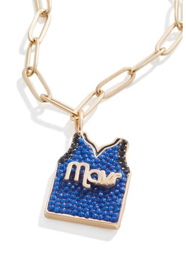 Bijuterii Femei BAUBLEBAR Dallas Mavericks Jersey Pendant Necklace Gold image1