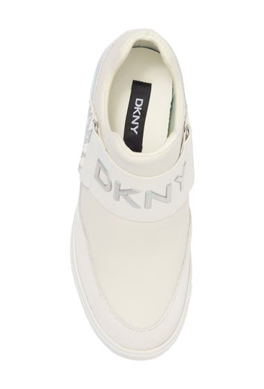 Incaltaminte Femei DKNY Cosmos Wedge Sneaker Wht Silver image3