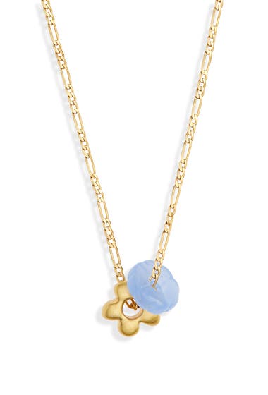Bijuterii Femei Madewell Circlet Charm Necklace Turquoise Multi image