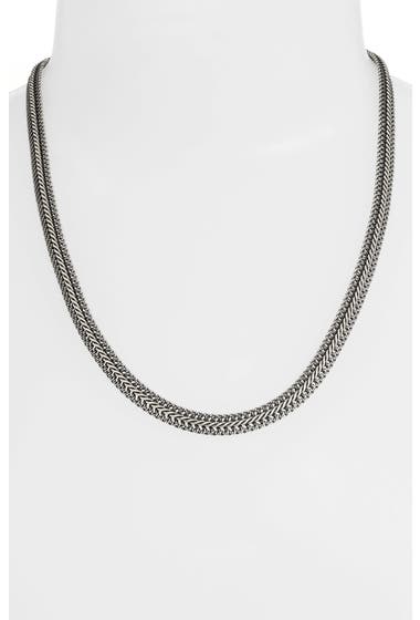 Bijuterii Femei Nordstrom Mens Luxe Flat Chain Necklace Silver image