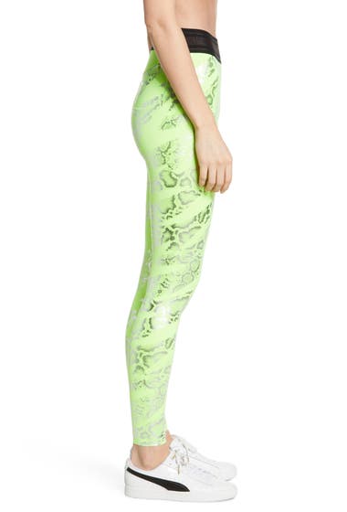 Imbracaminte Femei PUMA Forever Luxe High Waist Tights Green Glare image2