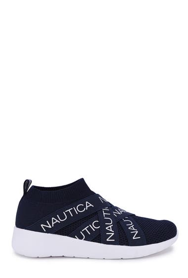 Incaltaminte Femei Nautica Logo Tape Knit Sneaker Navy image2