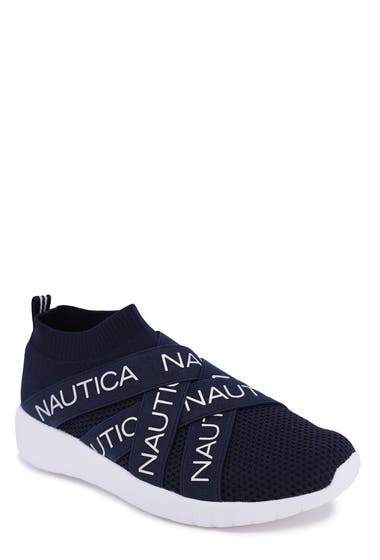 Incaltaminte Femei Nautica Logo Tape Knit Sneaker Navy image