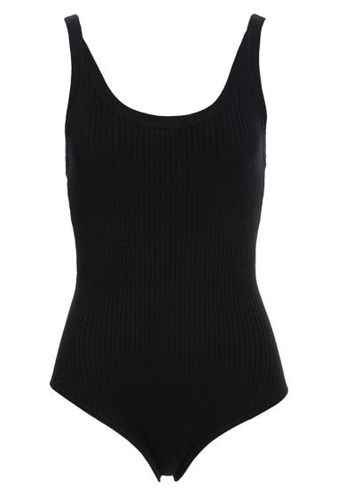 Imbracaminte Femei RtA Anthony Ribbed Stretch Cotton Knit Tank Bodysuit Black image5