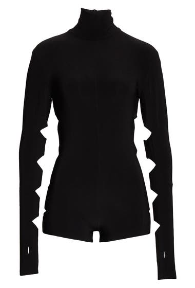 Imbracaminte Femei NORMA KAMALI Turtleneck Long Sleeve Cutout Bodysuit Black image5