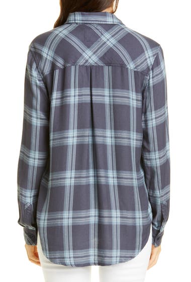 Imbracaminte Femei Rails Hunter Plaid Button-Up Shirt Mint Stone Blue image1