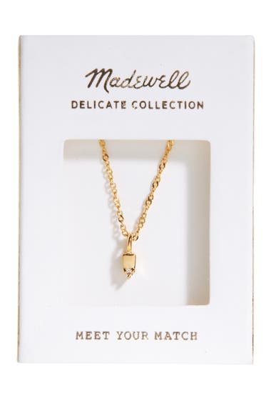 Bijuterii Femei Madewell Delicate Collection Demi-Fine White Topaz Chain Necklace White Sapphire image0