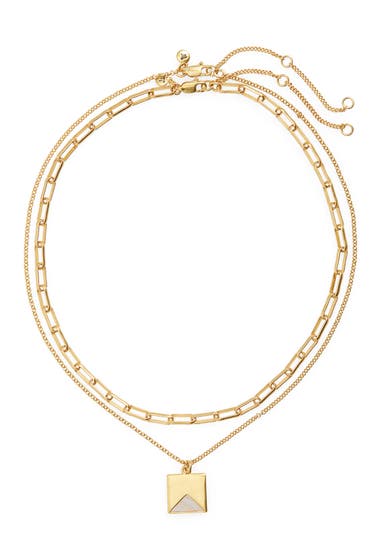 Bijuterii Femei Madewell Palisade Pendant Necklace Set Vintage Gold image