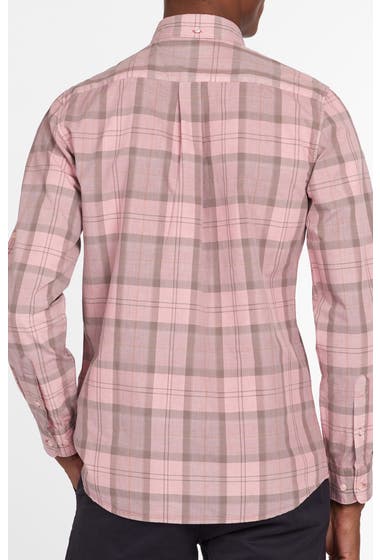 Imbracaminte Barbati Barbour Tailored Fit Tartain Plaid Button-Down Shirt Faded Pink image2