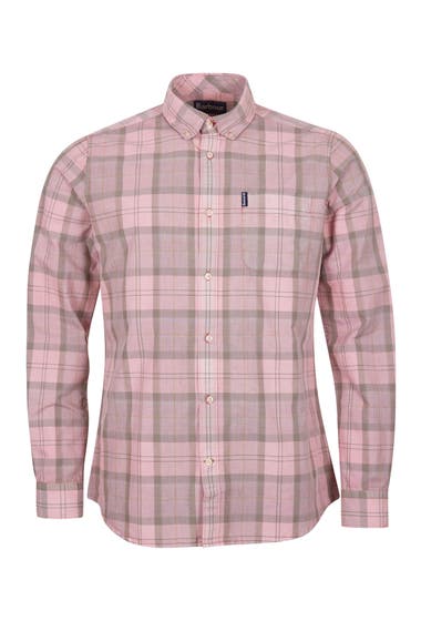 Imbracaminte Barbati Barbour Tailored Fit Tartain Plaid Button-Down Shirt Faded Pink image3