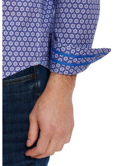 Imbracaminte Barbati Robert Graham Tota Medallion Cotton Button-Up Shirt Blue image1