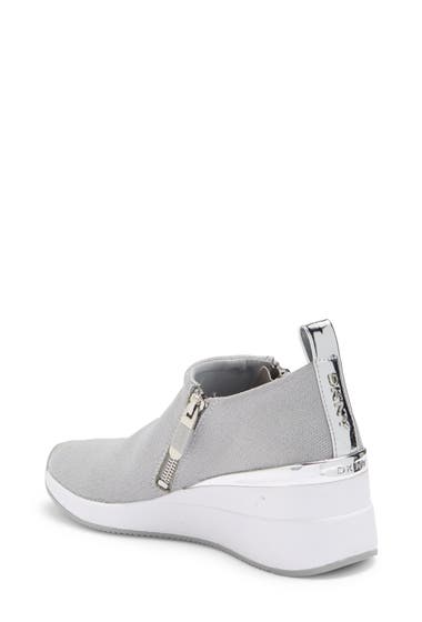 Incaltaminte Femei DKNY Palma Slip-On Wedge Sneaker Silver image1