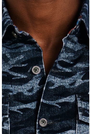 Imbracaminte Barbati Robert Graham Lacombe Regular Fit Print Button-Up Shirt Blue Grey image1