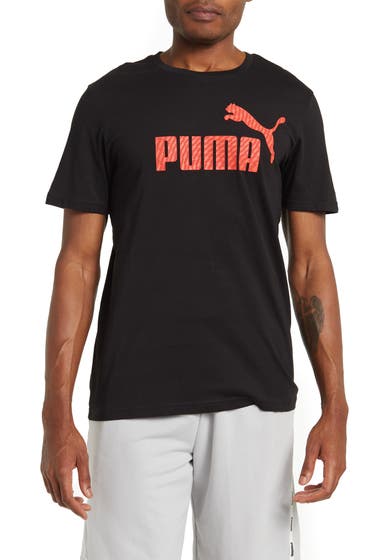 Imbracaminte Barbati PUMA Warped No 1 Logo T-Shirt Cotton Black image1