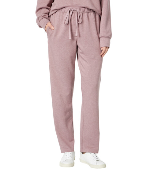 Imbracaminte Femei Dylan by True Grit Triple Fleece Pants Purple Pink