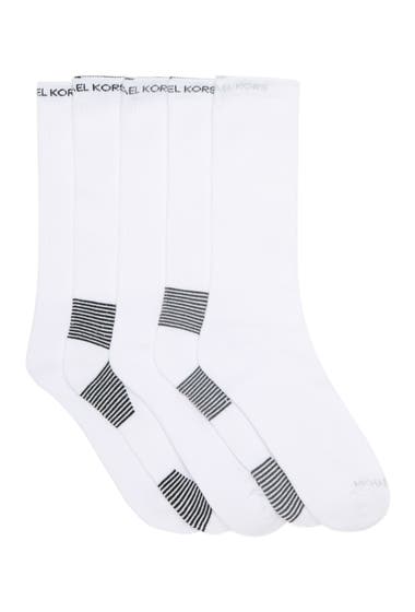 Imbracaminte Barbati MICHAEL KORS MK Logo Athletic Terry Half Crew Socks - Pack of 5 White image21