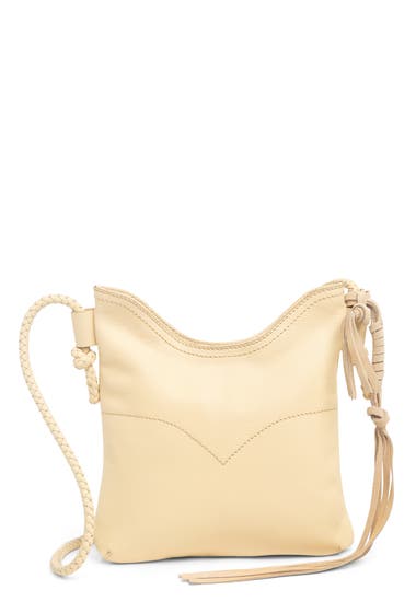 Genti Barbati Lucky Brand Theo Leather Crossbody Bag Buttered Yellow Pebbled Leathe image4