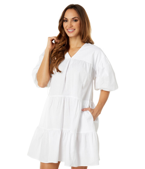 Imbracaminte Femei SUNDRY 100 Woven Cotton Midi Dress White image2