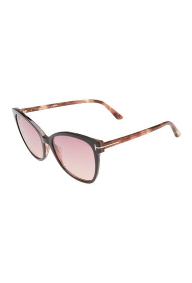 Ochelari Femei Tom Ford Ani 58mm Gradient Cat Eye Sunglasses Black Bordeaux Gradient image1