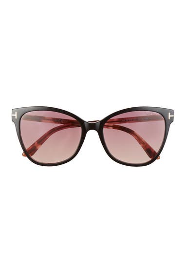 Ochelari Femei Tom Ford Ani 58mm Gradient Cat Eye Sunglasses Black Bordeaux Gradient image0