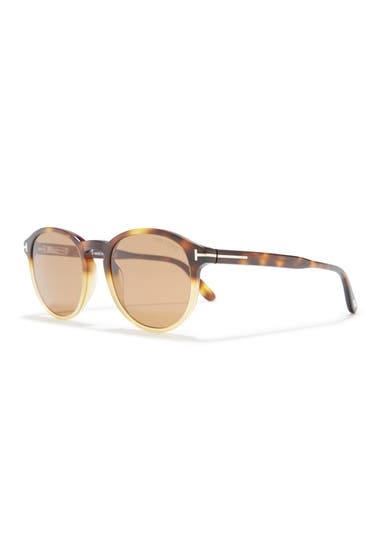 Ochelari Femei Tom Ford Dante 52mm Round Sunglasses Colored Havana Brown image1