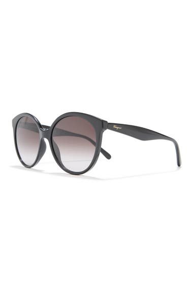 Ochelari Femei Salvatore Ferragamo 58mm Tea Cup Full Rim Sunglasses Black image1