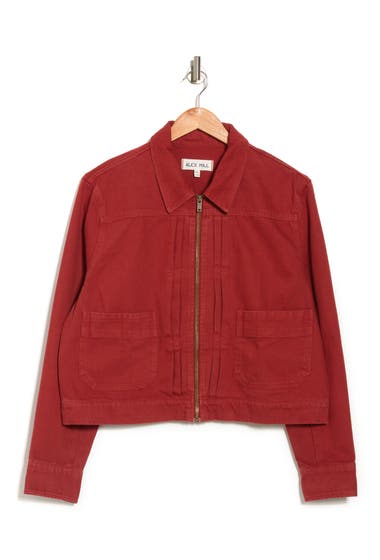 Imbracaminte Femei ALEX MILL Shrunken Recycled Cotton Cotton Jacket Barn Red image1
