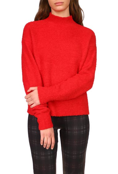 Imbracaminte Femei Sanctuary Plush Mock Neck Sweater Ruby image11