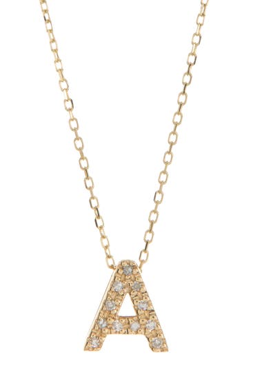 Bijuterii Femei Ron Hami 14K Gold Diamond Initial Pendant Necklace - 04 ctw Diamond-A image12