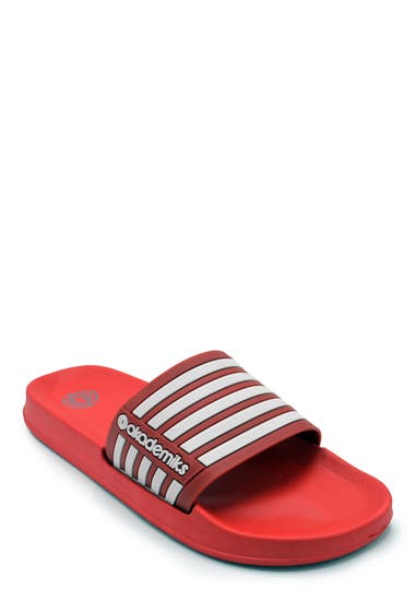 Incaltaminte Barbati Akademiks Stripe Slide Sandal Red image18