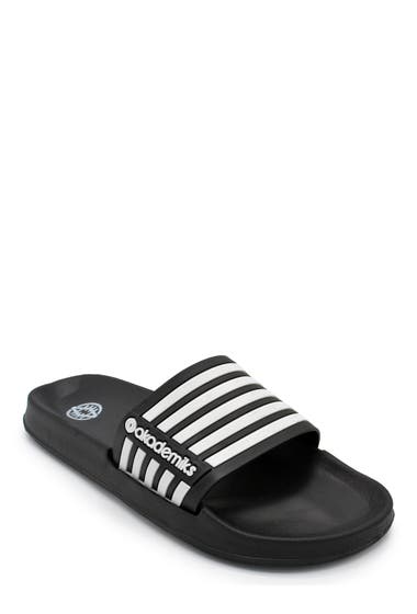 Incaltaminte Barbati Akademiks Stripe Slide Sandal Black image17