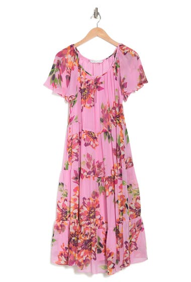 Imbracaminte Femei Trina Turk Road Trip Floral Print Silk Dress Desert Bloom image2