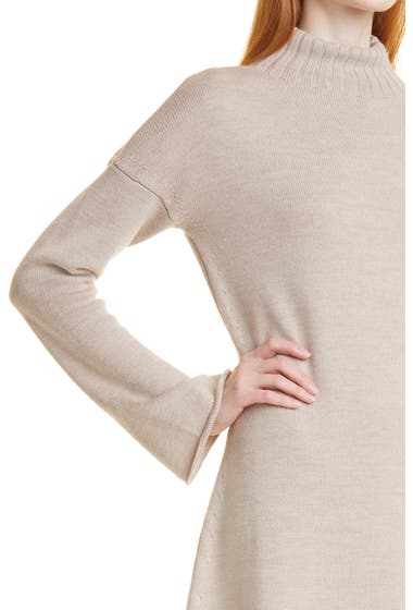 Imbracaminte Femei MAX MARA LEISURE Navile Turtleneck Wool Dress Beige image3