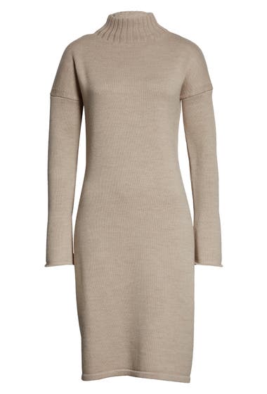 Imbracaminte Femei MAX MARA LEISURE Navile Turtleneck Wool Dress Beige image4