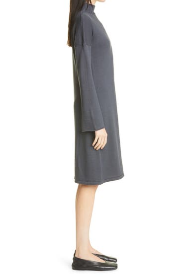 Imbracaminte Femei MAX MARA LEISURE Navile Turtleneck Wool Dress Dark Grey image2